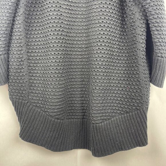 Converse One Star Black Open Knit Waterfall Cardigan Size X Large - Picture 10 of 14